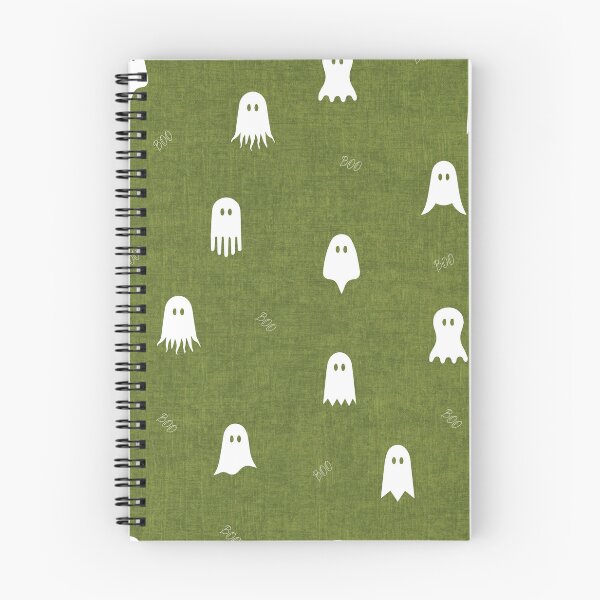 Item preview, minimal cute icon ghost preppy halloween textured Olive Green designed and sold by RenattaZare.