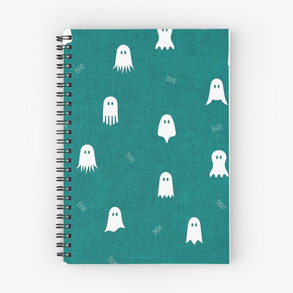 Item preview, minimal cute icon ghost preppy halloween textured Terrible Teal  designed and sold by RenattaZare.