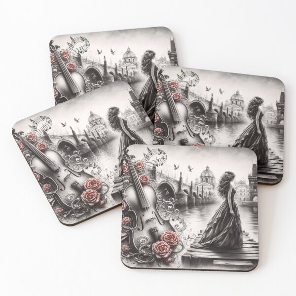 Item preview, Melody of the Soul - Romantic Violin & Cityscape Art designed and sold by jo-e-basta.
