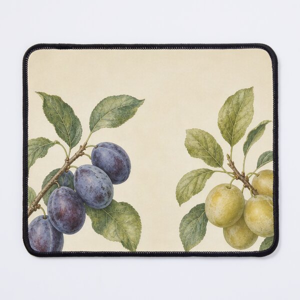 Item preview, Vintage Plum Varieties Botanical Illustration designed and sold by NuvoraNest.