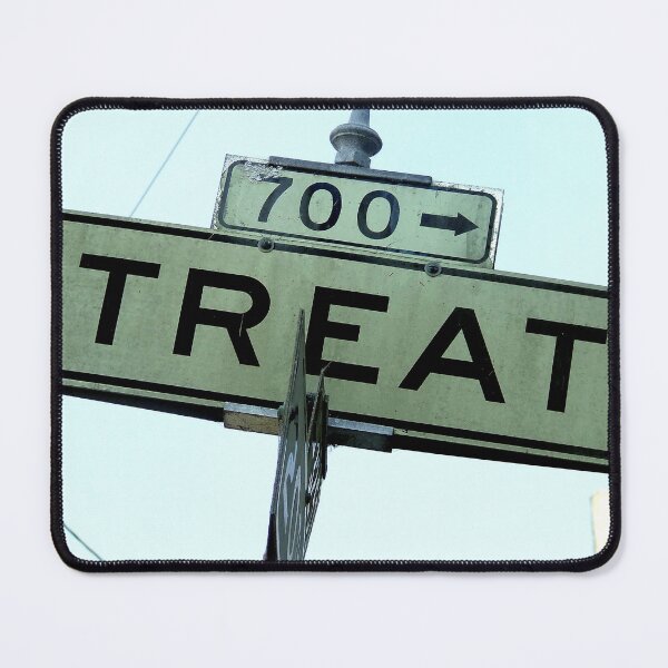 Item preview, Treat Street Sign Mission District San Francisco designed and sold by missioncreek.