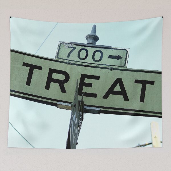 Item preview, Treat Street Sign Mission District San Francisco designed and sold by missioncreek.