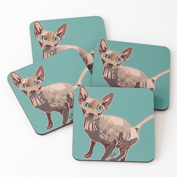 Item preview, Merlin the Sphynx Cat designed and sold by TinaJostDesigns.