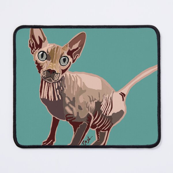 Item preview, Merlin the Sphynx Cat designed and sold by TinaJostDesigns.