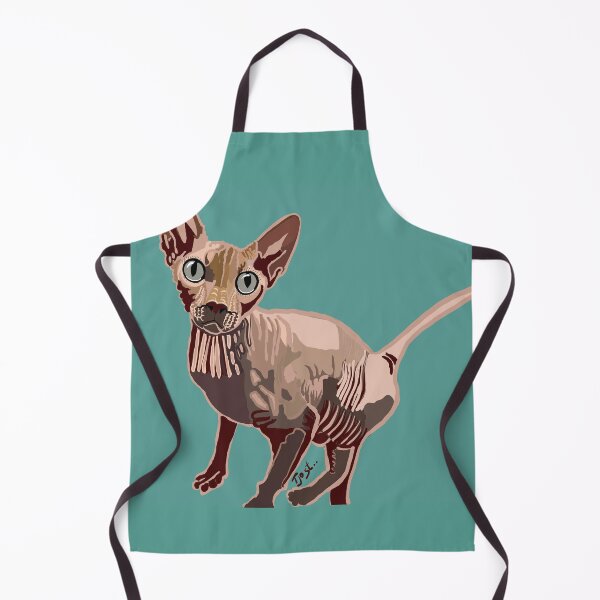 Aperçu de l'œuvre Merlin le chat sphynx créée et vendue par TinaJostDesigns.