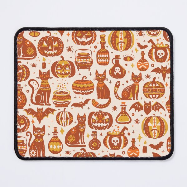 Item preview, Burnt Orange Vintage Halloween Folk Icons designed and sold by RenattaZare.