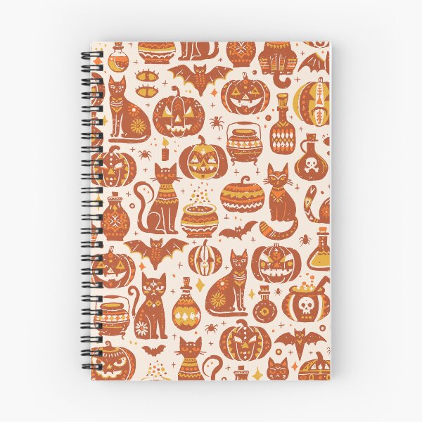 Item preview, Burnt Orange Vintage Halloween Folk Icons designed and sold by RenattaZare.