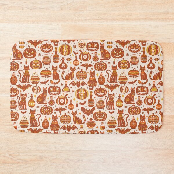 Item preview, Burnt Orange Vintage Halloween Folk Icons designed and sold by RenattaZare.