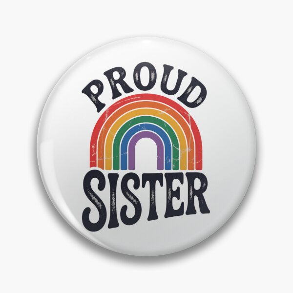 Item preview, GBTQ Proud Sister Gay Pride LGBT Ally Family Rainbow Flag designed and sold by SapfireStuArt.