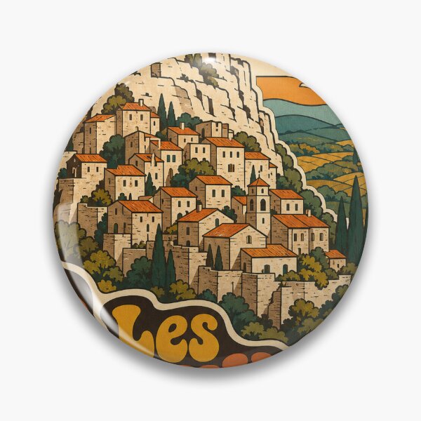 Item preview, Recuerdo de viaje de Les Baux-de-Provence Francia - Ilustración retro designed and sold by VisualArtsOasis.
