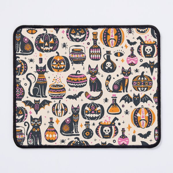 Item preview, Tan Orange Vintage Halloween Folk Icons designed and sold by RenattaZare.