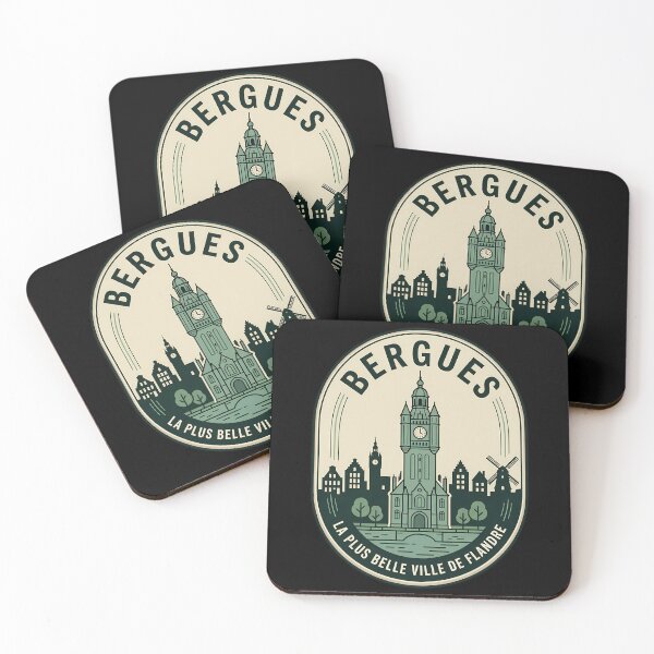 Item preview, Bergues France Vintage Travel Emblem Retro Badge designed and sold by k3rstman1.