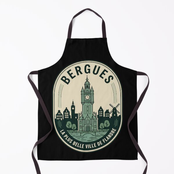 Item preview, Bergues France Vintage Travel Emblem Retro Badge designed and sold by k3rstman1.
