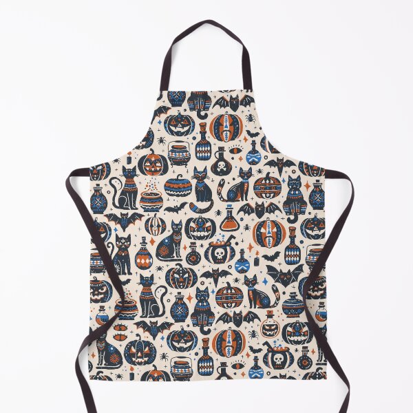 Item preview, Midnight Charcoal Vintage Halloween Folk Icons designed and sold by RenattaZare.