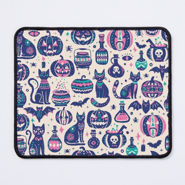 Item preview, Midnight Navy Vintage Halloween Folk Icons designed and sold by RenattaZare.