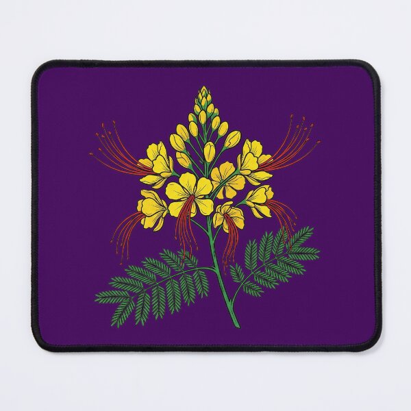Item preview, The Crimson Filament: Caesalpinia gilliesii Botanical Print designed and sold by FreiherrPK.