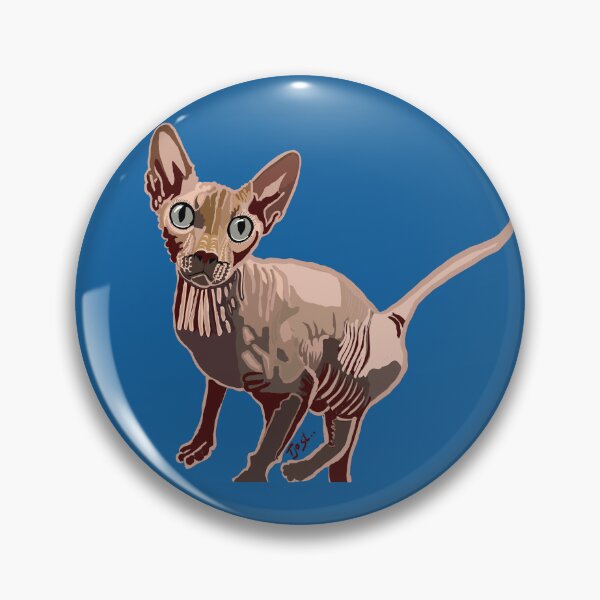Item preview, Merlin the Sphynx Cat designed and sold by TinaJostDesigns.
