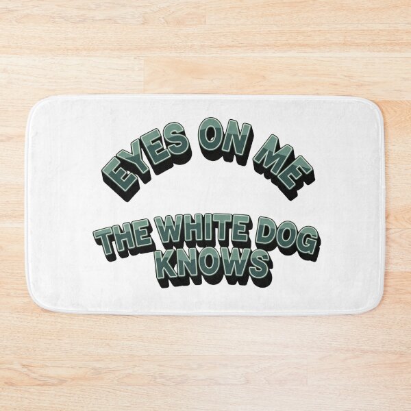 Item preview, Eyes On Me - The White Dog Knows Cryptic Typography designed and sold by Dzblack.