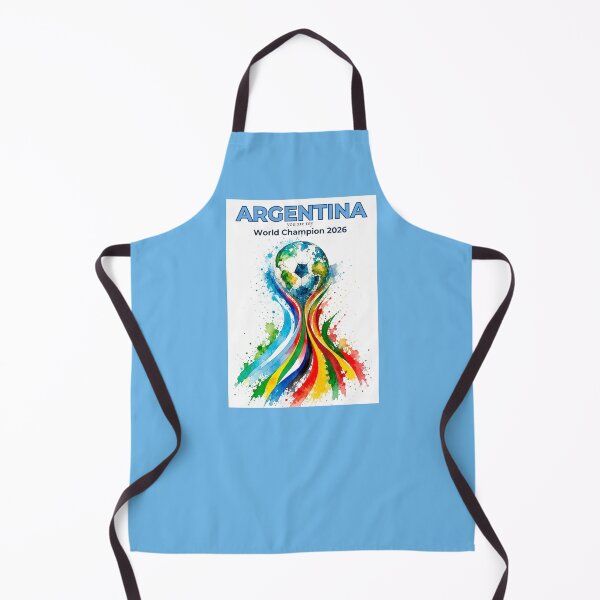 Item preview, Argentina 2026 World Cup Champion Watercolor Football Art designed and sold by EMC Store.