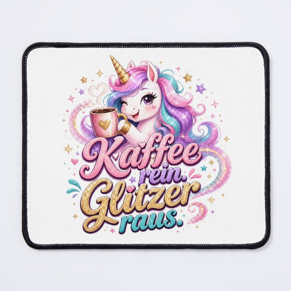 Item preview, Coffee In Glitter Out Unicorn designed and sold by Tinosshop.