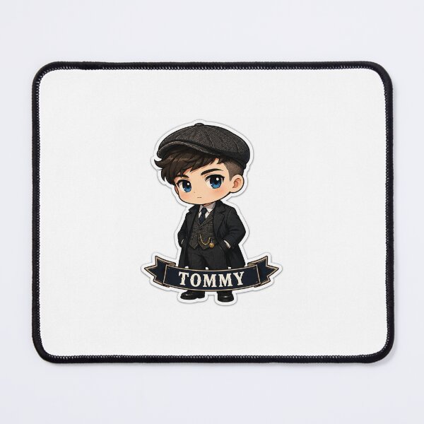 Item preview, Tommy Chibi Sticker | Vintage Gentleman Cartoon | Classic Gangster-Inspired Cute Vinyl Sticker designed and sold by StyloStudio.