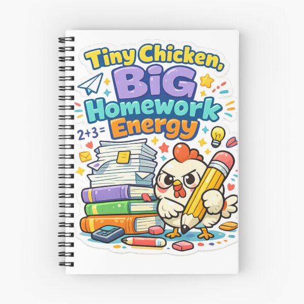 Item preview, Tiny Chicken Homework Energy  designed and sold by Chill Chicken Studio.