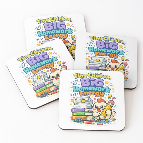 Item preview, Tiny Chicken Homework Energy  designed and sold by Chill Chicken Studio.