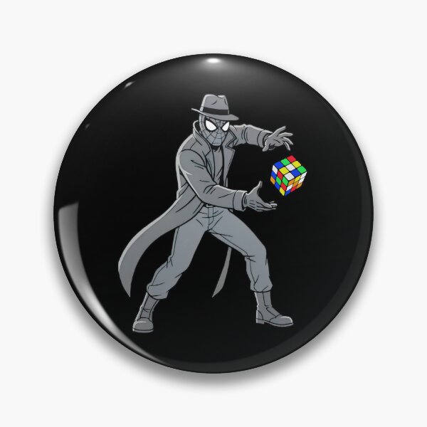 Item preview, Spider-Noir with a Rubik’s Cube designed and sold by NgocLanDesign.