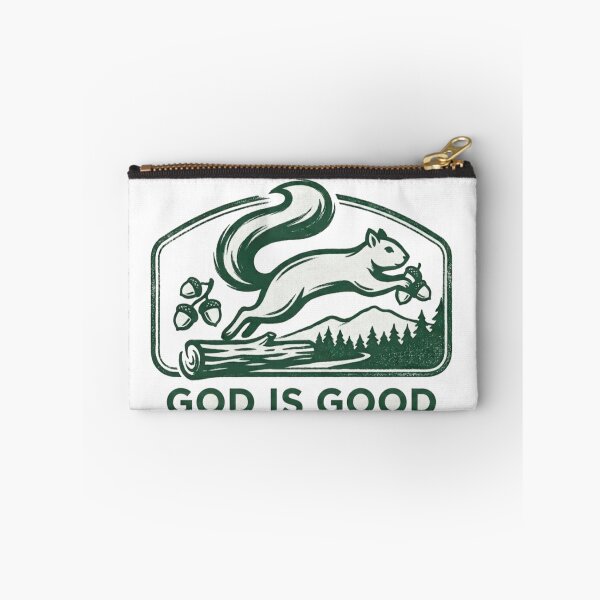 Item preview, Retro Squirrel Nature Emblem - God is Good designed and sold by lindalifepeace.