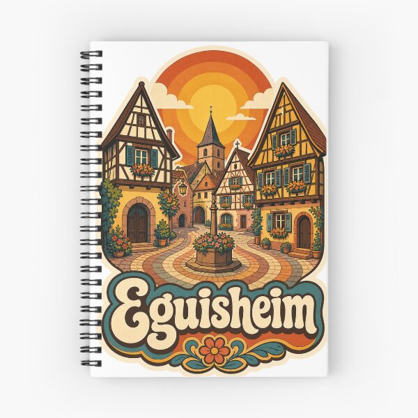 Item preview, Eguisheim France Travel Souvenir - Retro Illustration designed and sold by VisualArtsOasis.
