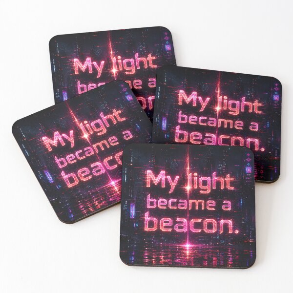 Item preview, My light became a beacon.(Cyberpunk ver) designed and sold by MaxDreamsArt.