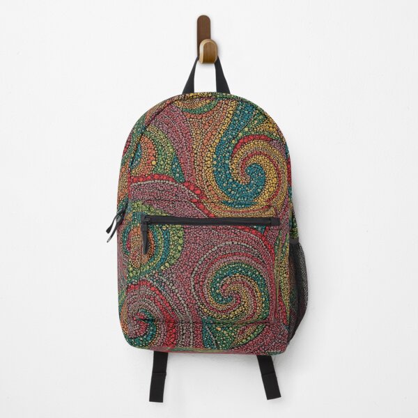 Item preview, Aboriginal Inspired Dot Art - Colorful Curls designed and sold by GrinGalore.