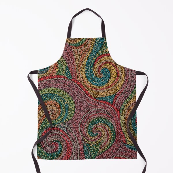 Item preview, Aboriginal Inspired Dot Art - Colorful Curls designed and sold by GrinGalore.