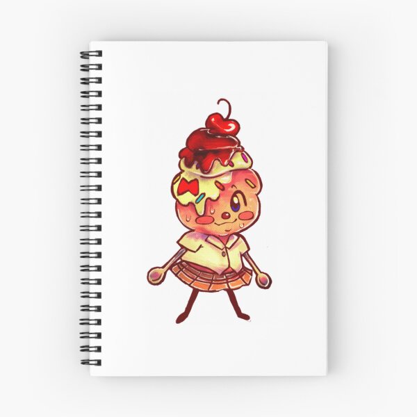 Item preview, Sunday Sundae Cute Ice Cream Girl Chibi Illustration designed and sold by TheMidnightantt.