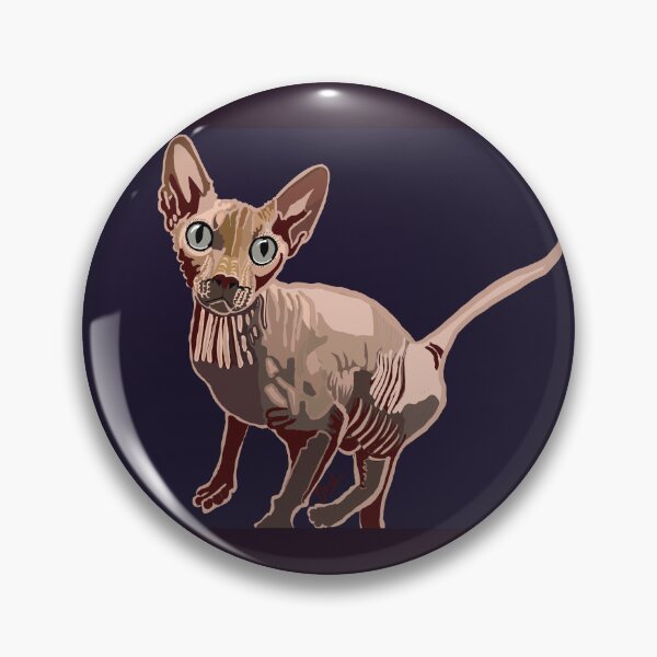 Item preview, Merlin the Sphynx Cat designed and sold by TinaJostDesigns.