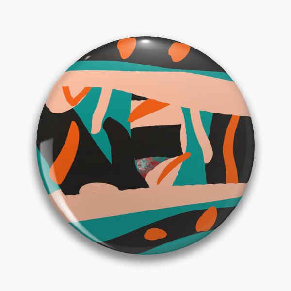 Item preview, Turquoise, Orange, and Black Abstract designed and sold by Jessielee72.