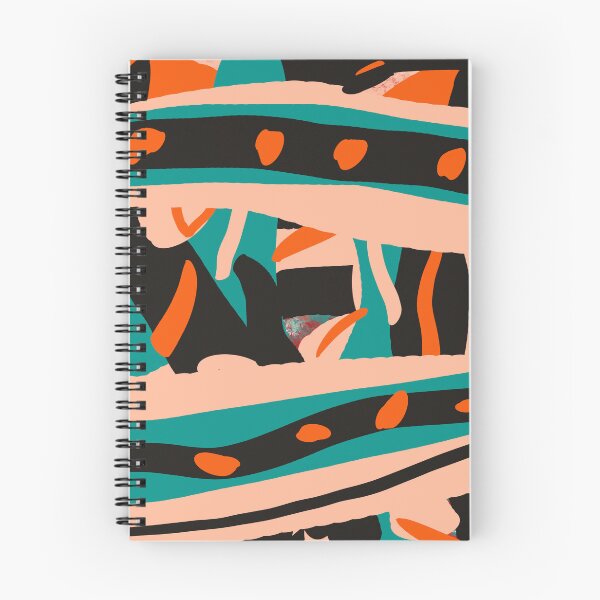 Item preview, Turquoise, Orange, and Black Abstract designed and sold by Jessielee72.
