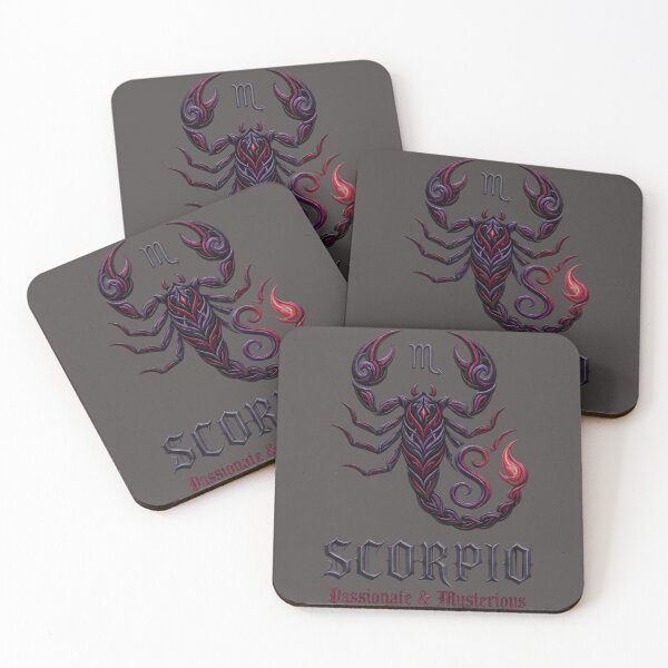 Item preview, Scorpio Daily Horoscope – Passionate & Mysterious Zodiac Sign Gothic Astrology Design designed and sold by Bhaskar Digital Art.