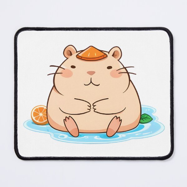 Item preview, Capybara Onsen Orange Slice Hot Spring designed and sold by tommysworks.