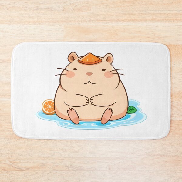 Item preview, Capybara Onsen Orange Slice Hot Spring designed and sold by tommysworks.