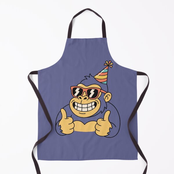 Item preview, Party Gorilla Double Thumbs Up | Birthday Celebration Ape designed and sold by Apex-Ape.