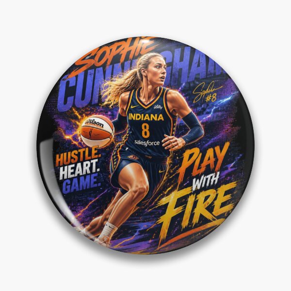 Item preview, Sophie Cunningham Basketball Graphic Tee – Women’s Sports Streetwear Poster Style, Hustle Heart Game Athletic T-Shirt, Dynamic WNBA Inspired Art Print designed and sold by Cavalier-org.