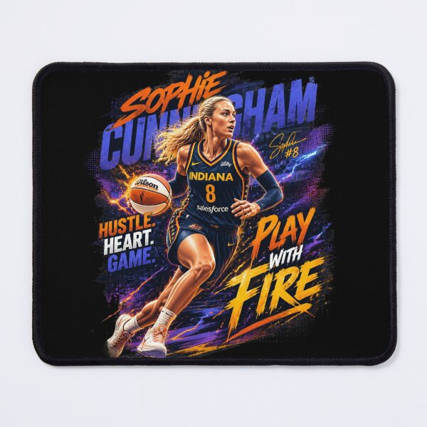 Item preview, Sophie Cunningham Basketball Graphic Tee – Women’s Sports Streetwear Poster Style, Hustle Heart Game Athletic T-Shirt, Dynamic WNBA Inspired Art Print designed and sold by Cavalier-org.