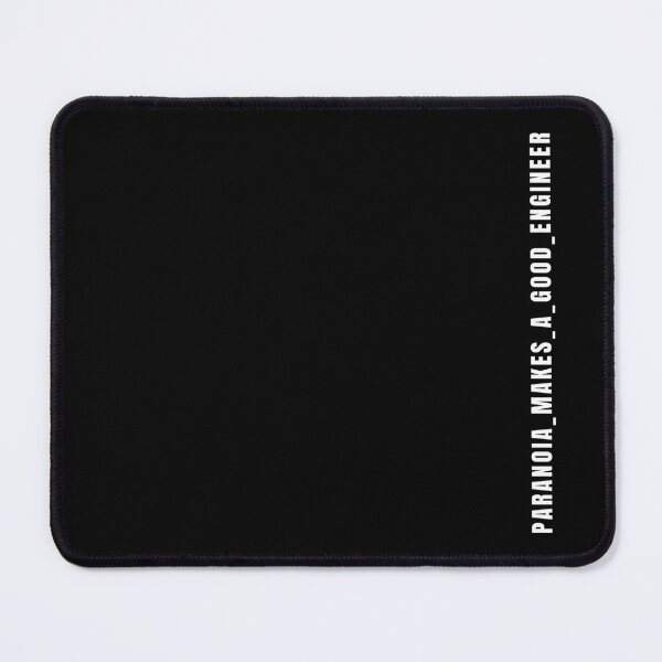 Item preview, Paranoia Makes a Good Engineer Developer Quote White Text designed and sold by AnilaPike Studio.