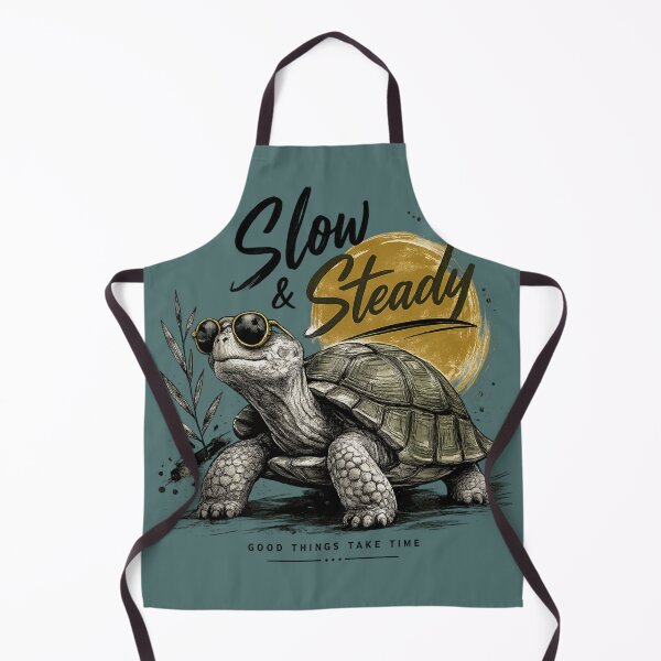 Item preview, Slow and Steady Turtle Motivational Sticker designed and sold by PremVerse.