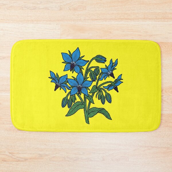 Item preview, The Euphrosinum Deception: Borago officinalis Botanical Print designed and sold by FreiherrPK.