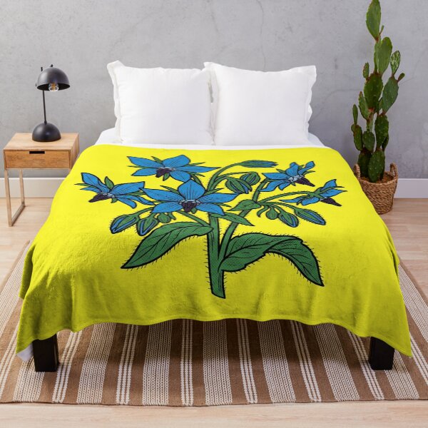 Item preview, The Euphrosinum Deception: Borago officinalis Botanical Print designed and sold by FreiherrPK.