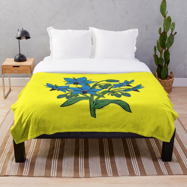 Item preview, The Euphrosinum Deception: Borago officinalis Botanical Print designed and sold by FreiherrPK.