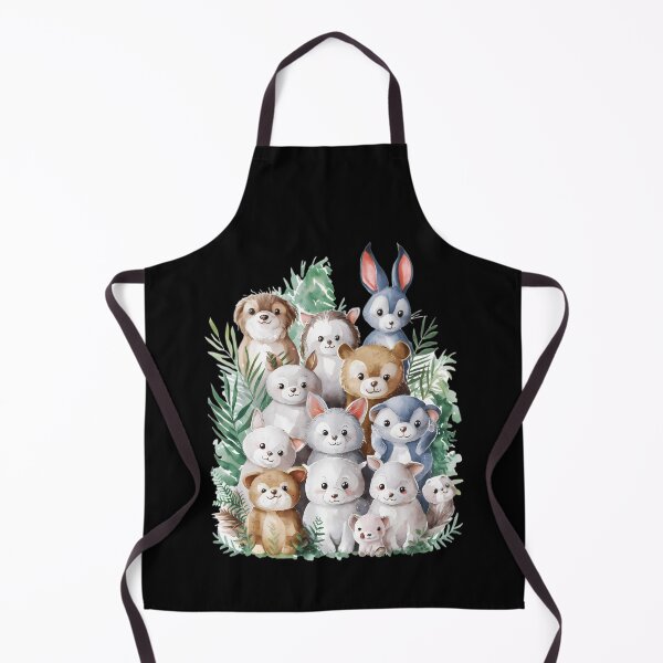 Item preview, Watercolor Cute Woodland Forest Animals Group designed and sold by ReDesign7.