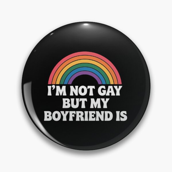 Item preview, Gay Pride Men LGBT Rainbow Not Gay But My Boyfriend designed and sold by SapfireStuArt.